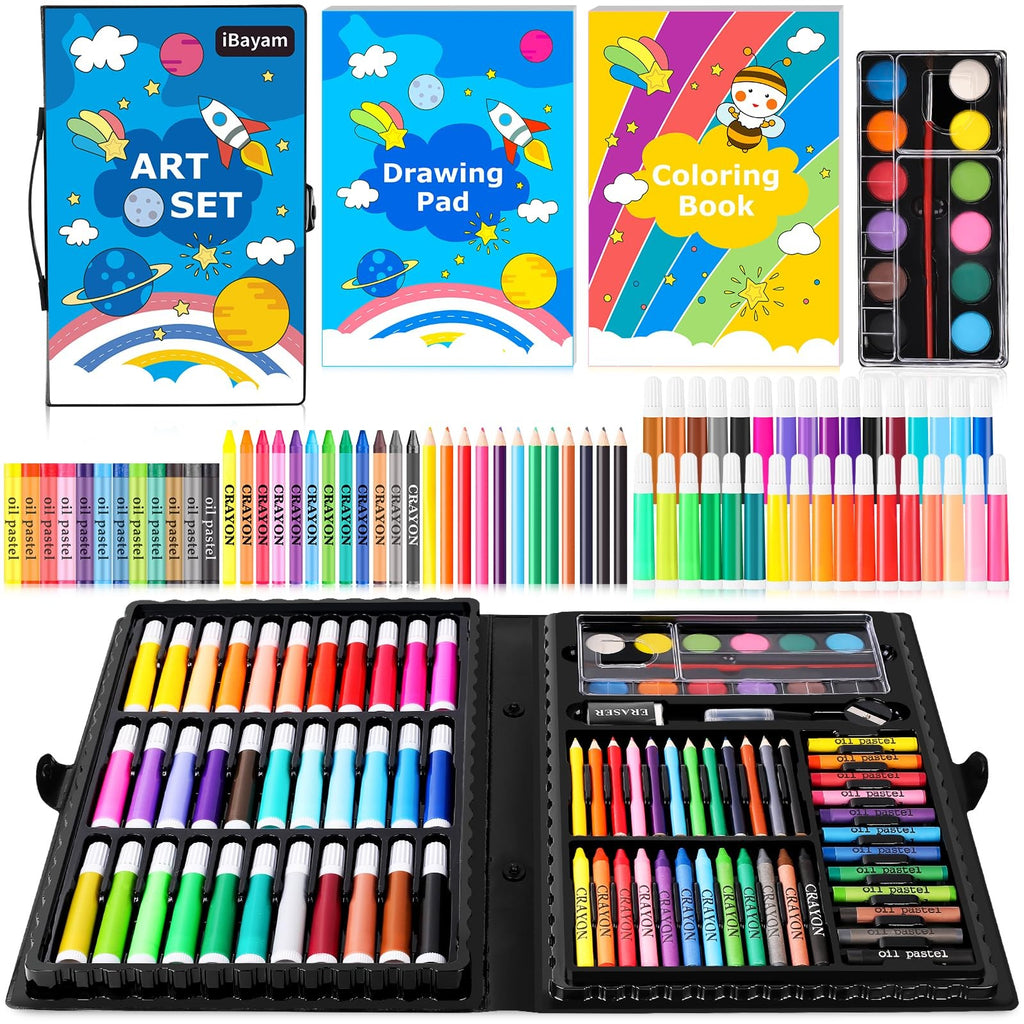 149 Piece Art Set Drawing Kit Painting Supplies w Case Coloring Book