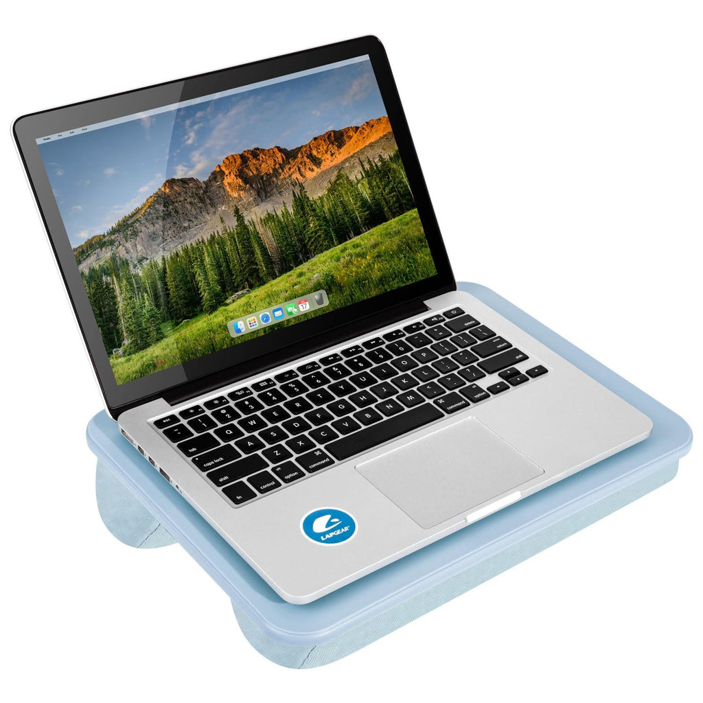 LAPGEAR Compact Lap Desk – Fits Up to 14″ Laptops – Sky Blue – Style No. 43103