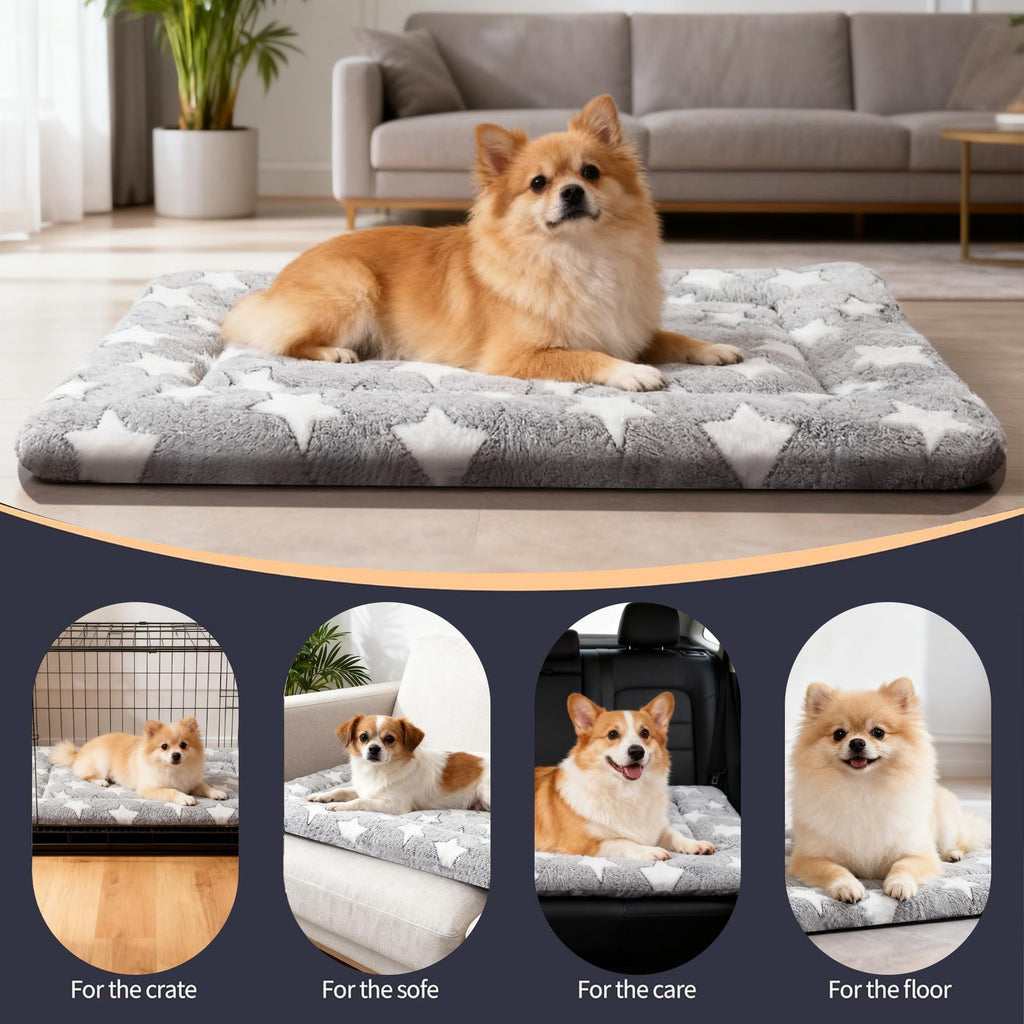 Dog Crate Bed Mat Soft Washable Cushion Pad Kennel Comfort Home Use