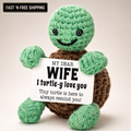 Crochet Turtle Gift for Wife Cute Emotional Support Keepsake Desk Decor