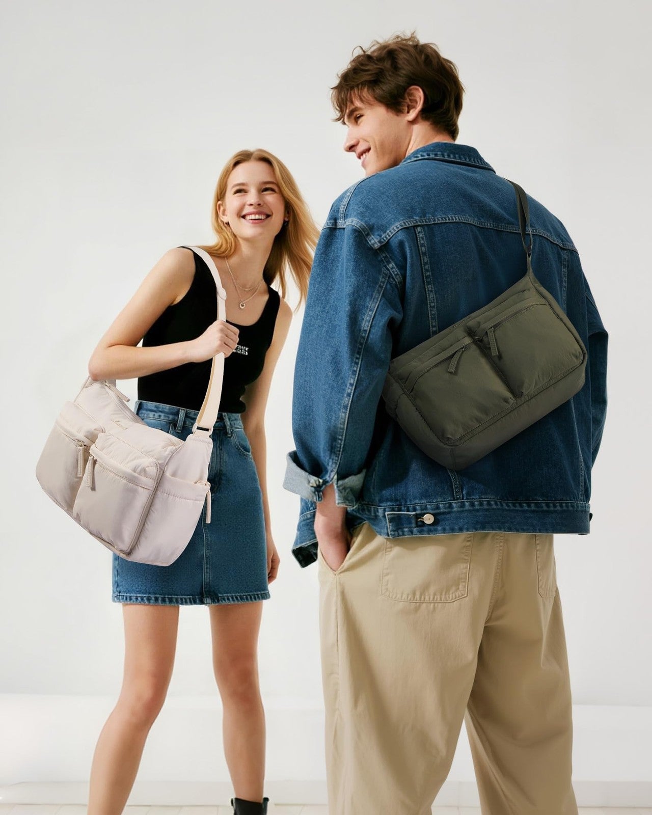 LOVEVOOK Puffy Crossbody Bags for Women Small Hobo Purse and Messenger Handbags
