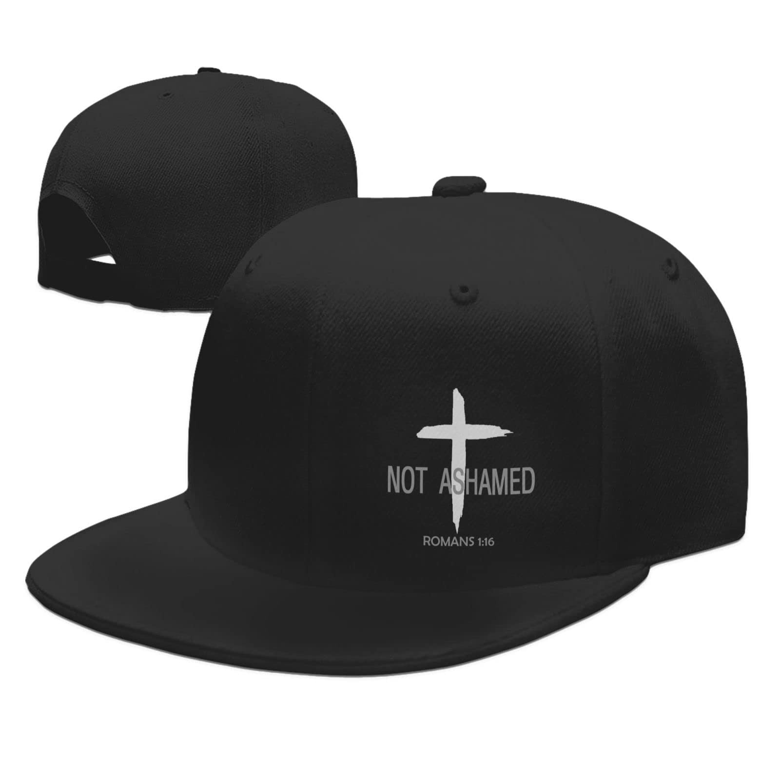 Christian Flat Bill Hat Jesus Cross Snapback Faith Cap Streetwear Daily Use