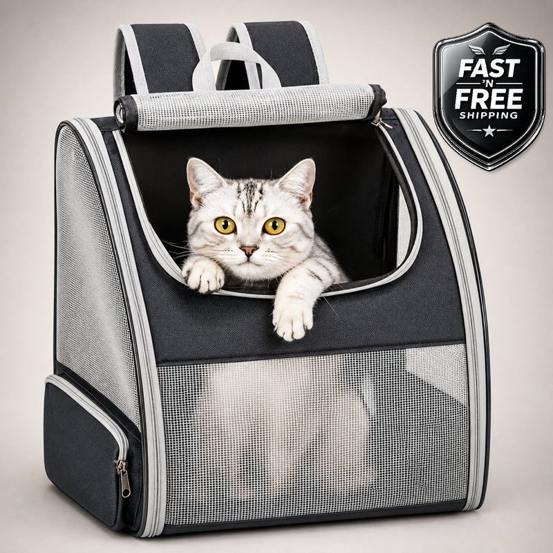 Conlun Cat Backpack Carrier Up to 15lbs Foldable 3 Mesh Travel Hiking