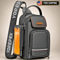 YOREPEK Magnetic Gym Bag Insulated Bottle Holder Phone Pocket Air Tag Pouch