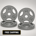 CAP Barbell Standard 1-Inch Grip Weight Plates 5 lbs BLACK, Pack (x4)