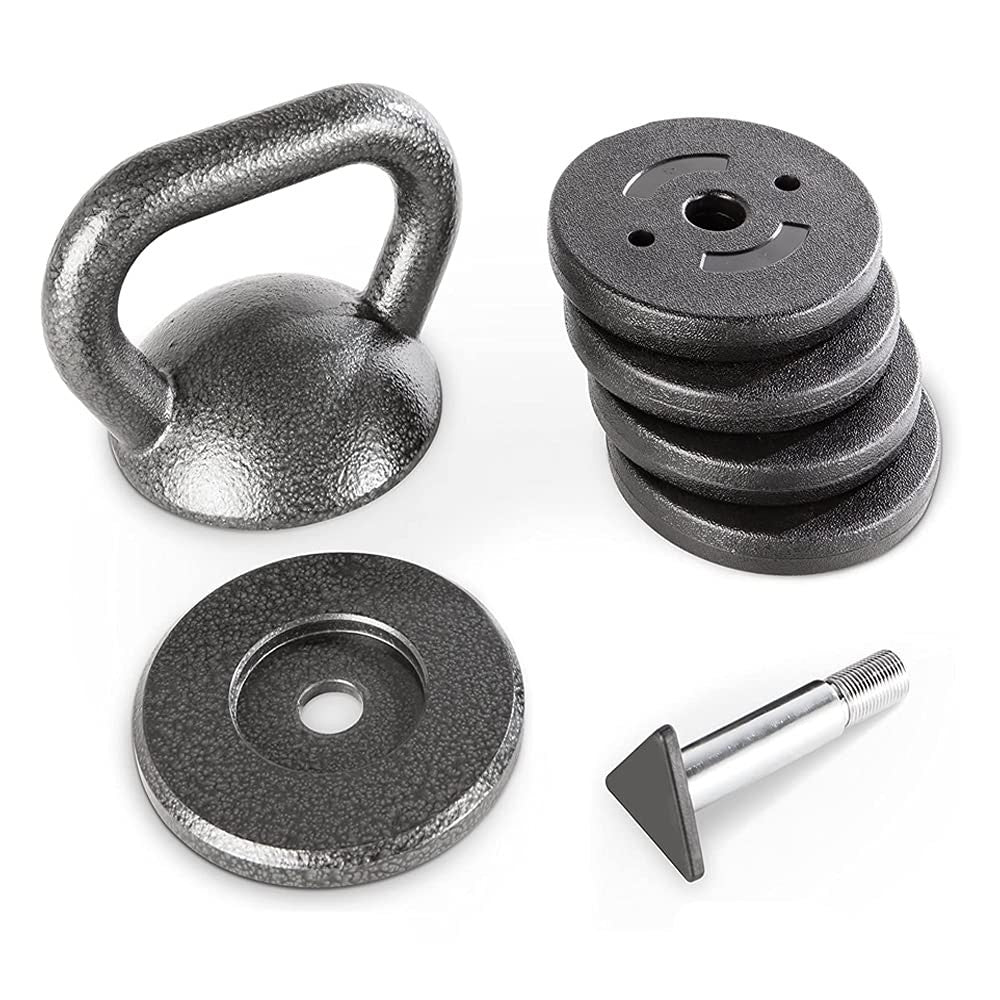 Apex Adjustable Kettlebell 20–50 lb Cast Iron Strength Training Home Gym