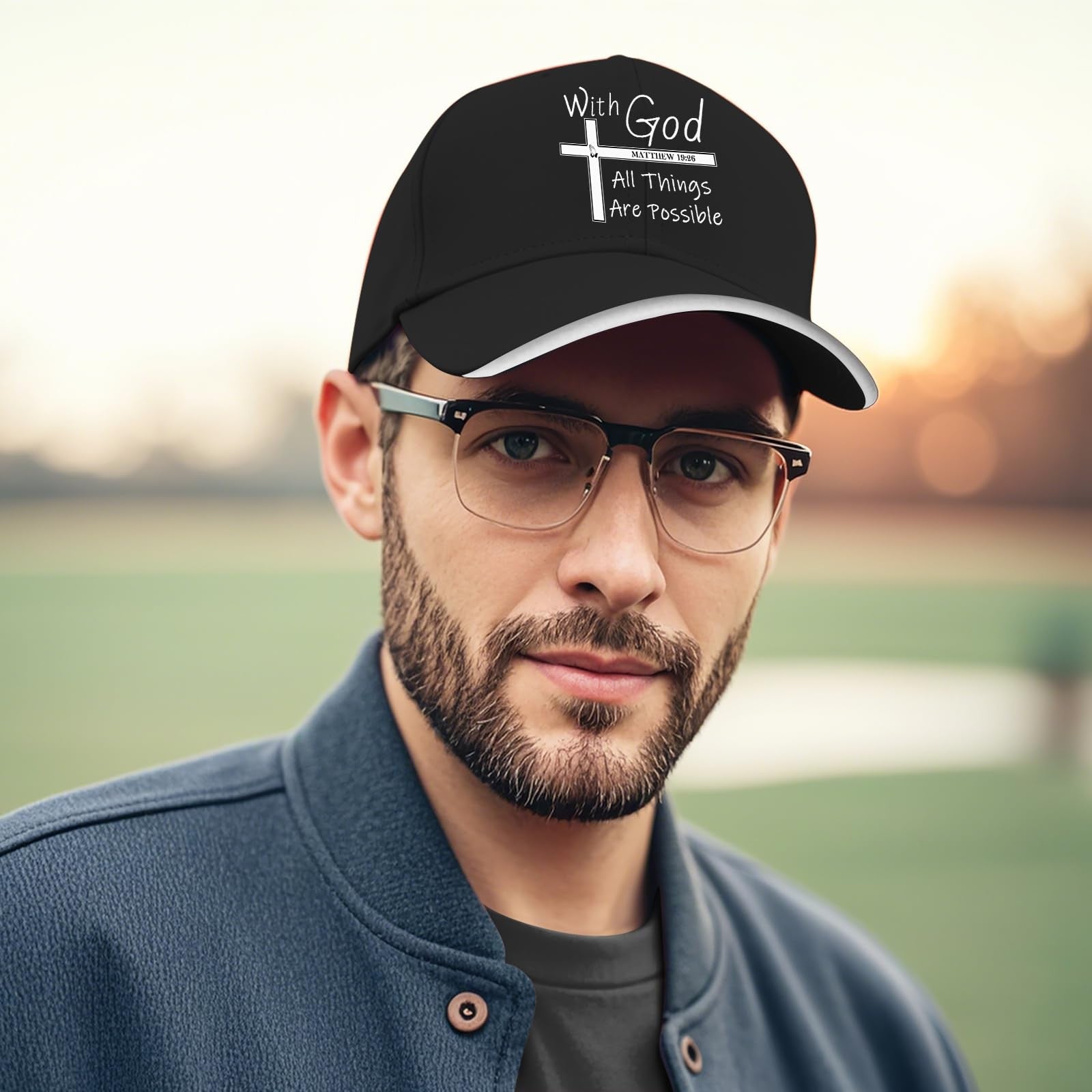 Jesus Hat for Men, Snapback Christian Hats for Women, Outdoor Religious Caps