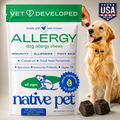 Native Pet Dog Allergy Chews - Dog Allergy Relief with Probiotics and Colostrum