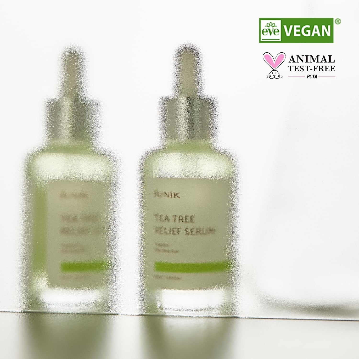 IUNIK Tea Tree Relief Serum – Tea Tree & Centella Asiatica Lightweight Vegan