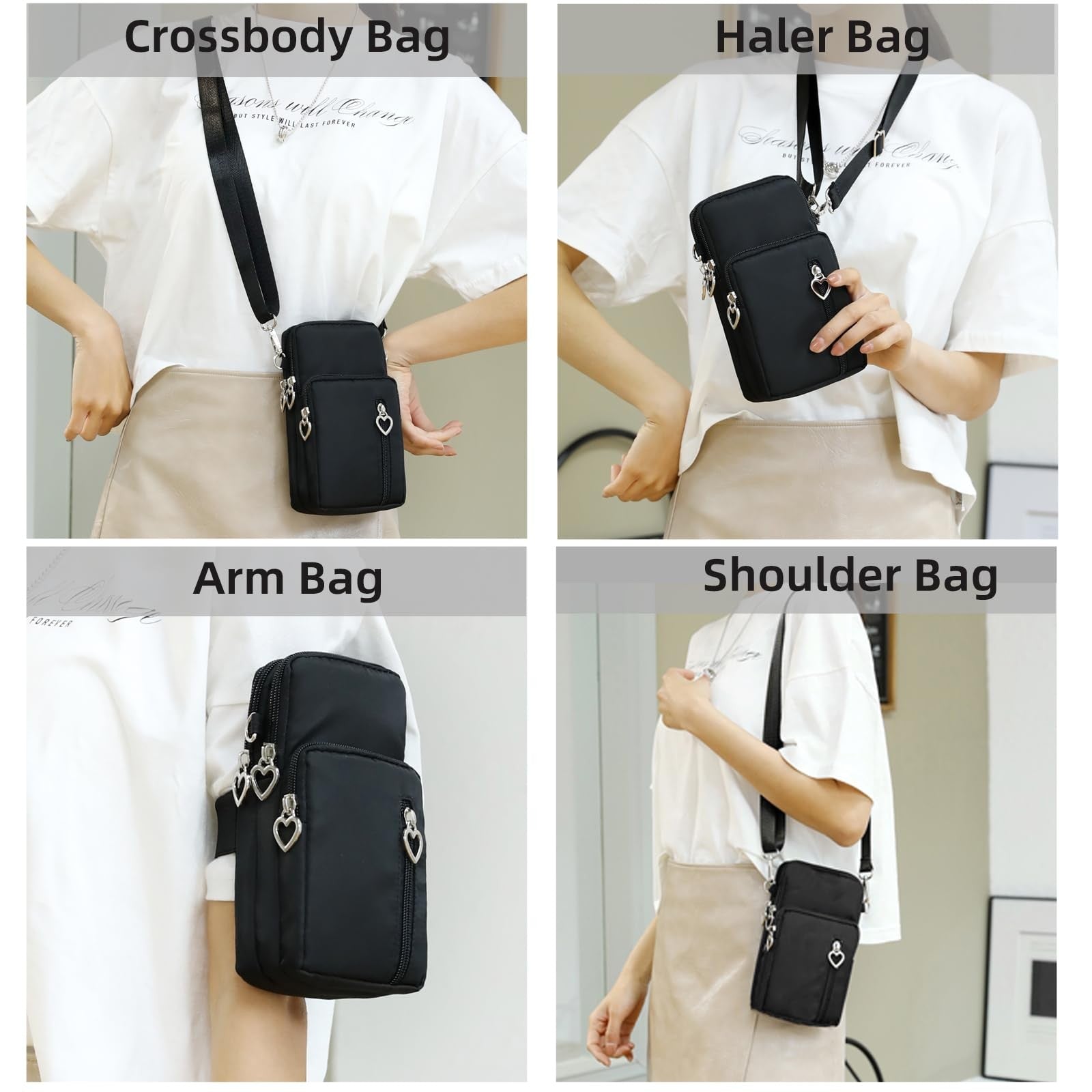 JANKS Small Crossbody Bag for Women - Mini Phone Purses with Crossbody Strap