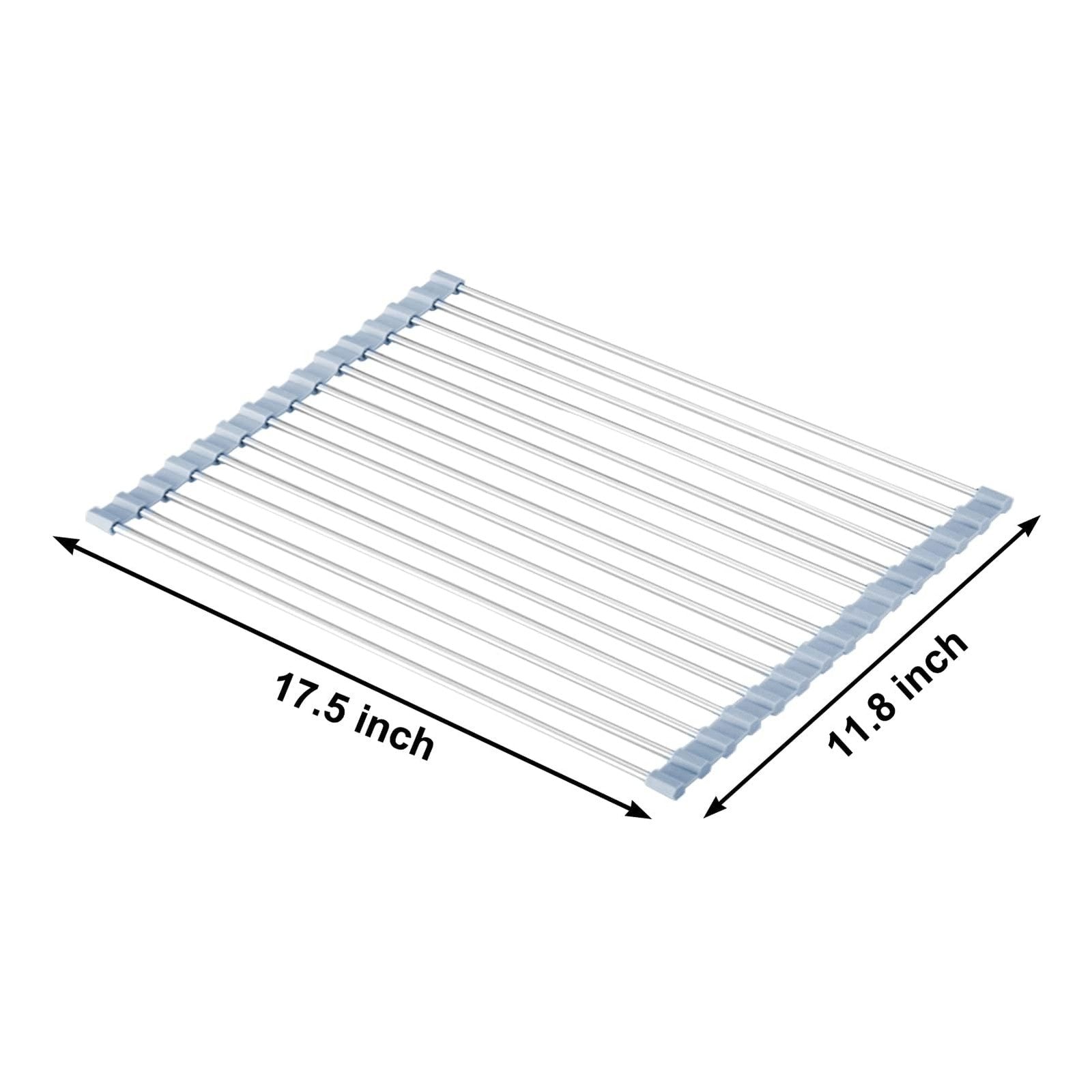 MECHEER Over The Sink Dish Drying Rack Roll Up Dish Drying Kitchen Rack