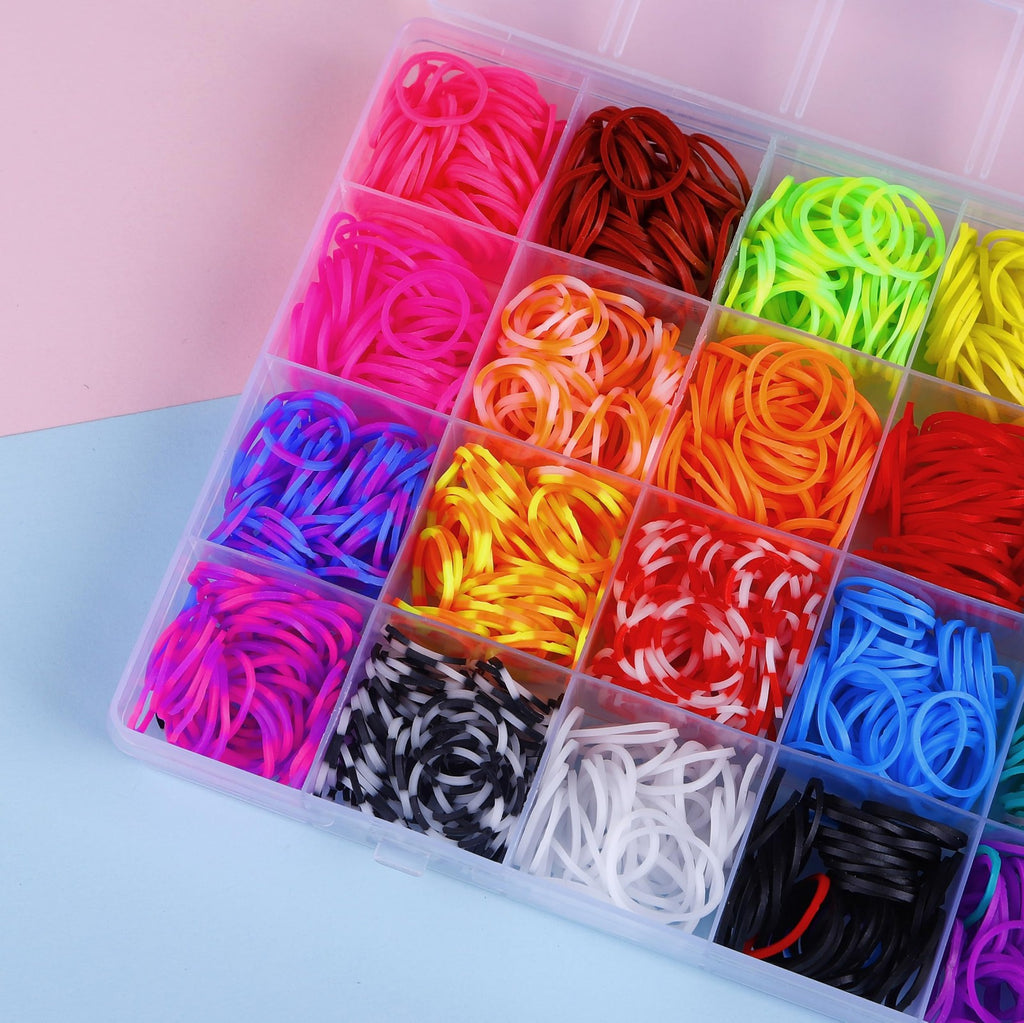 JIYAKO Rubber Band Bracelet Kit 2000+ Pieces DIY Jewelry Making Set Kids Craft