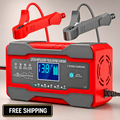 YONHAN Battery Charger 10-Amp 12V and 24V Fully-Automatic Smart Car Battery