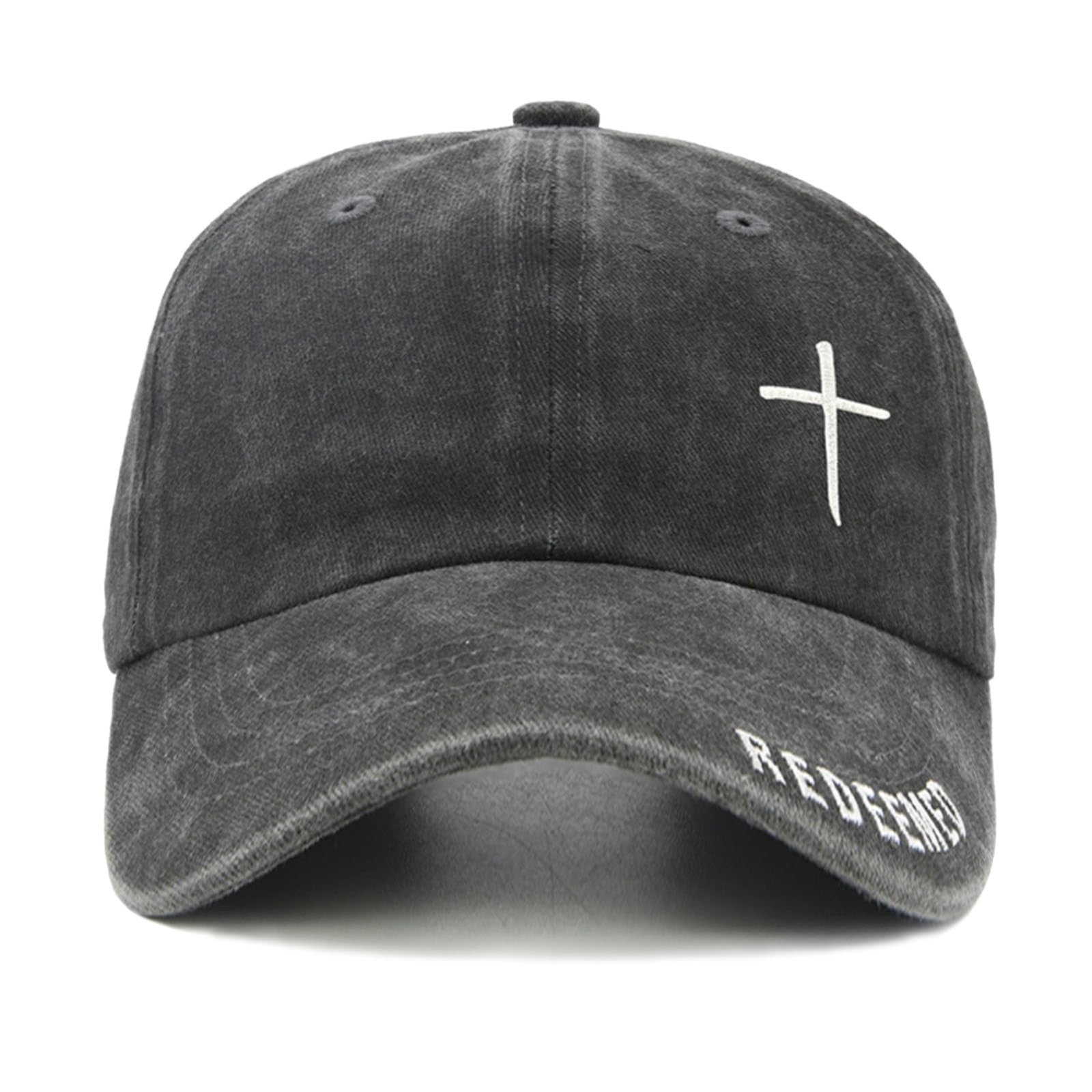 Christian Baseball Cap Embroidered Jesus Cross Adjustable Hat Daily Outdoor