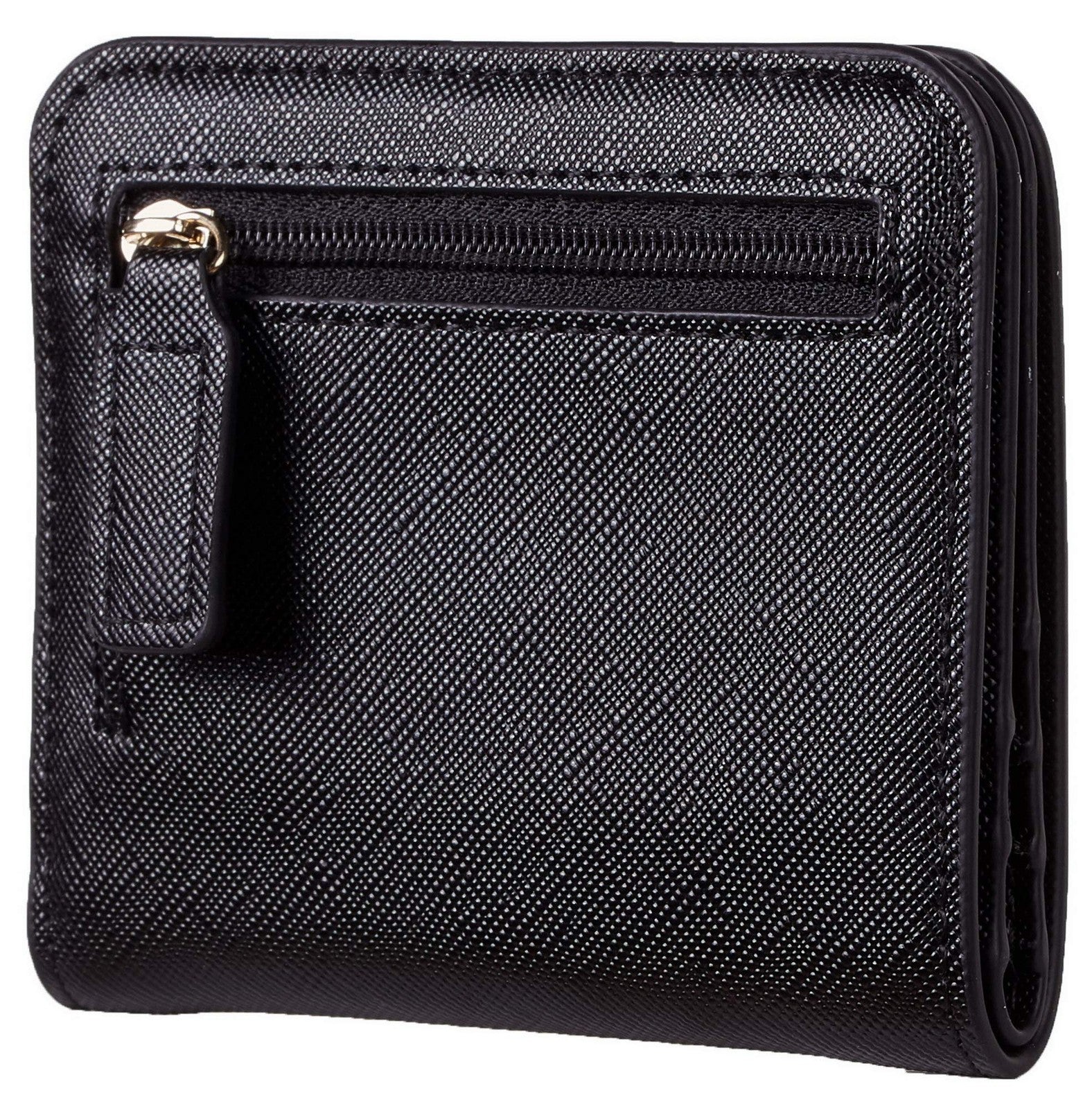 Toughergun Slim RFID Leather Wallet for Women Compact Bifold ID Coin Zipper