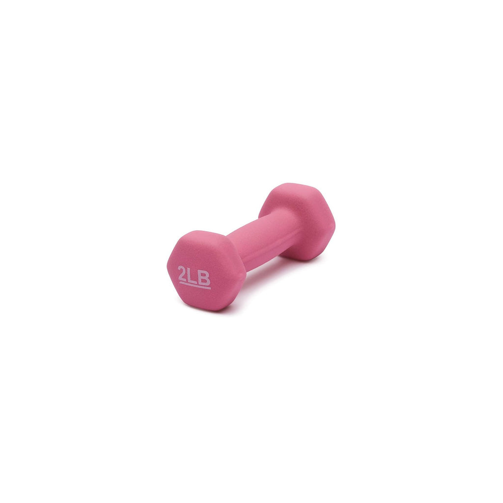 2LB Neoprene Dumbbell Set Hex Hand Weights for Home Fitness Training