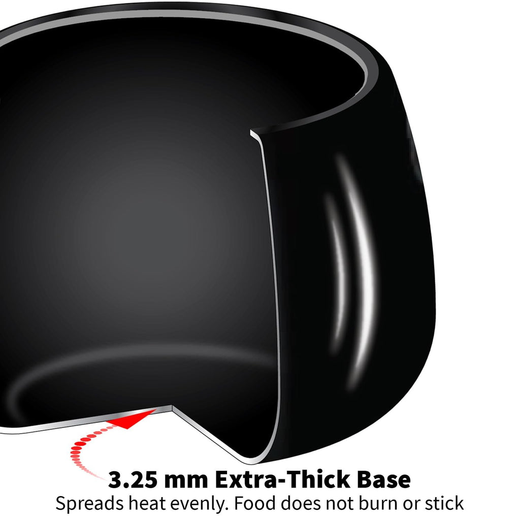 Hawkins 4L Contura Hard Anodized Pressure Cooker Inner Lid Black