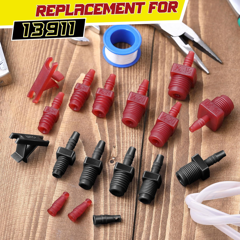 Universal Master Cylinder Brake Bleeder Kit – 20Pc SAE & Metric Fittings
