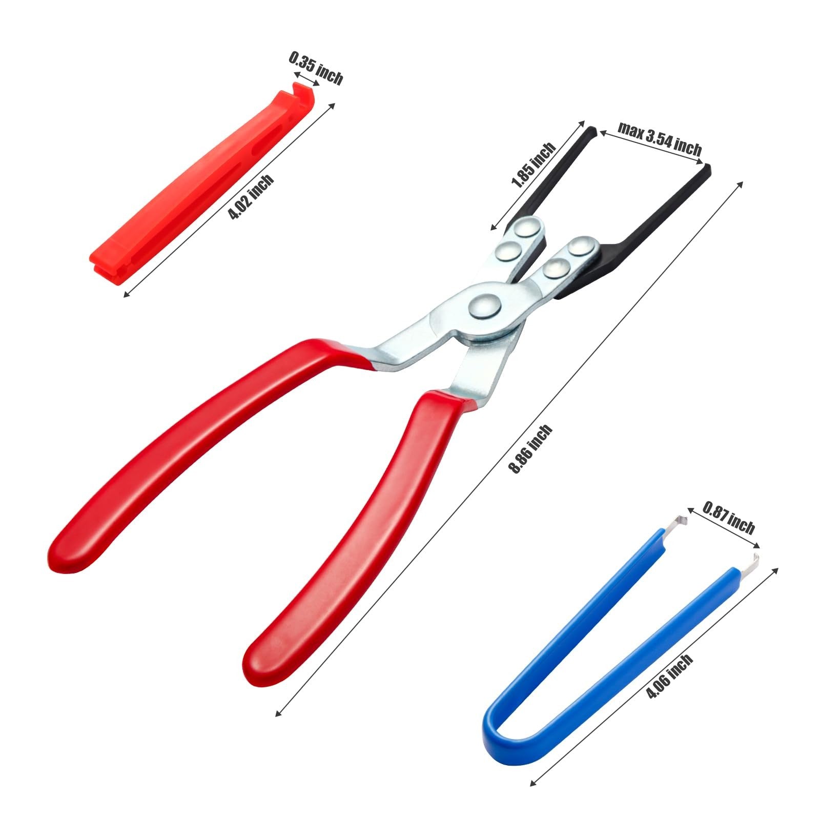 Aleric Relay Puller Pliers and Relay Fuse Remover Tools, 6 Pack, Automobile Fuse