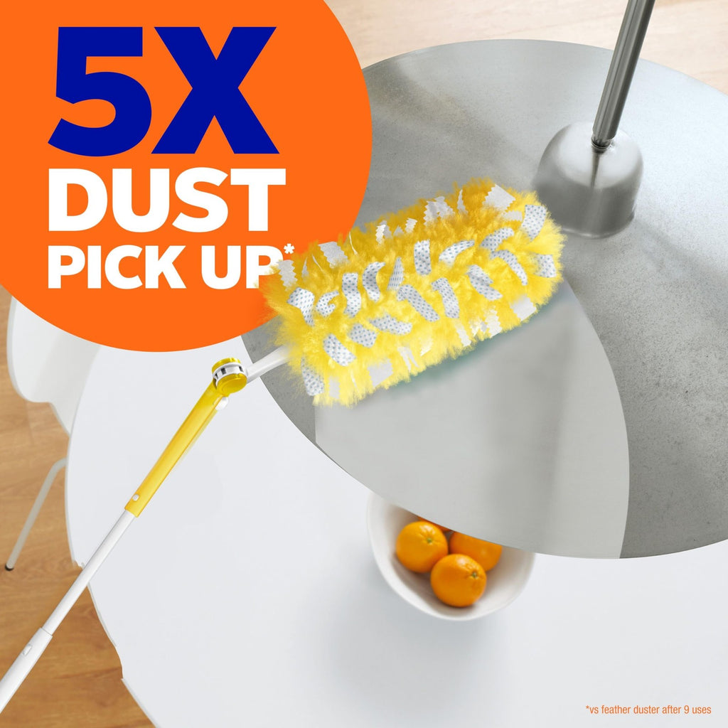 Swiffer Duster Kit with 3 ft Extendable Handle, Heavy Duty Dusting Starter Kit.