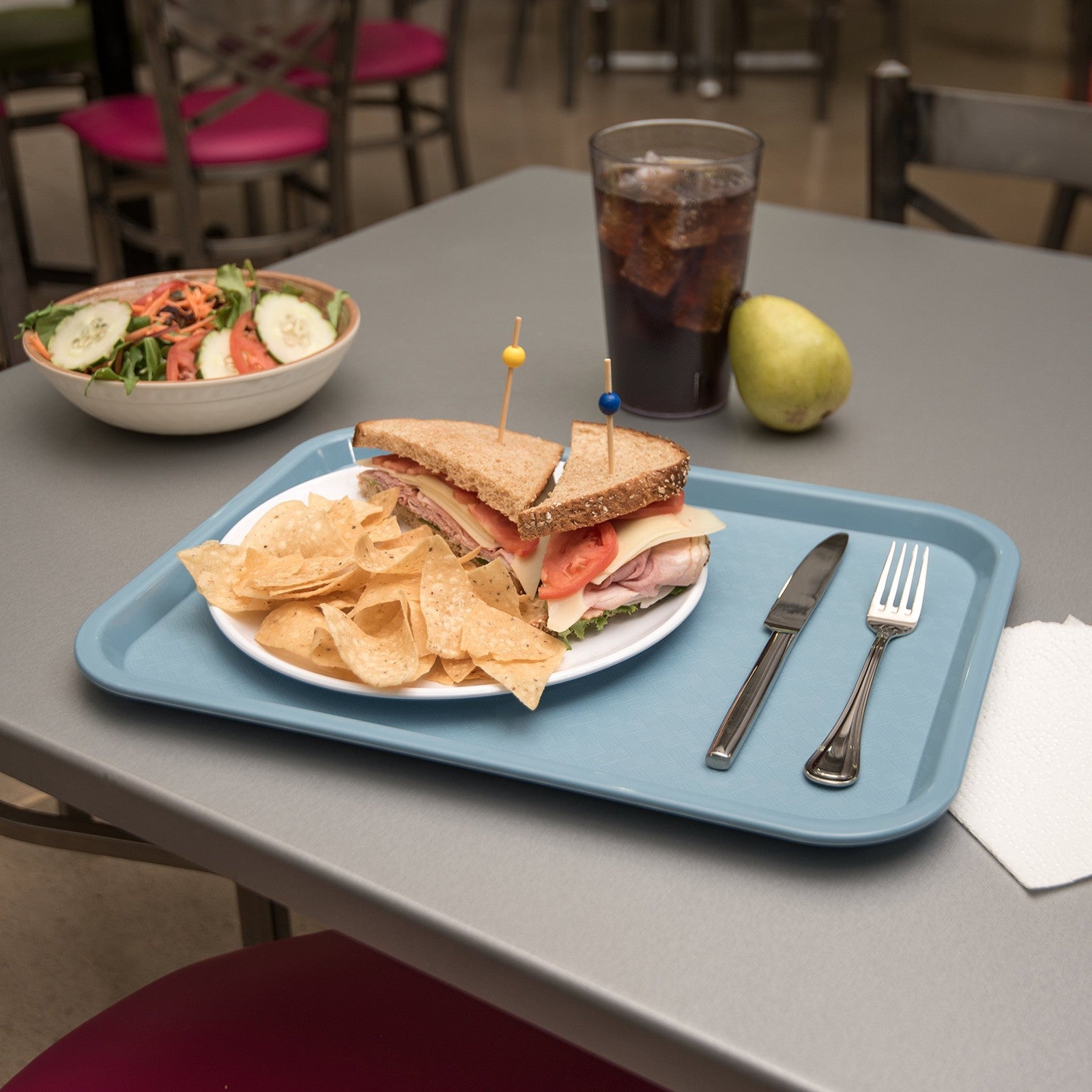 Carlisle Food Service Cafeteria Tray 12x16 Slate Blue Restaurant Tray