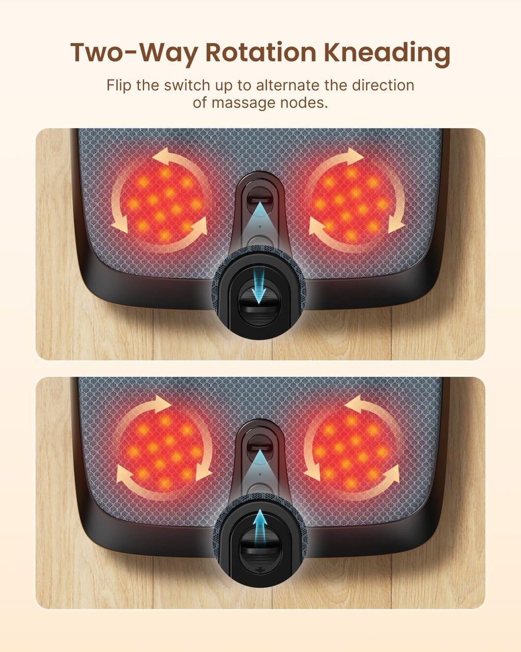 RENPHO FSA Shiatsu Foot Massager with Heat, Father Day Foot-Enabled On/Off