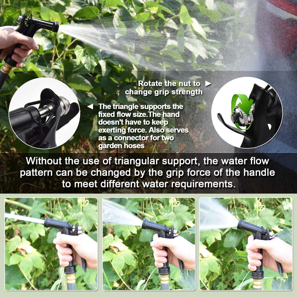 2 Pack Pistol Grip Garden Hose Nozzle High Pressure Adjustable Water Sprayer