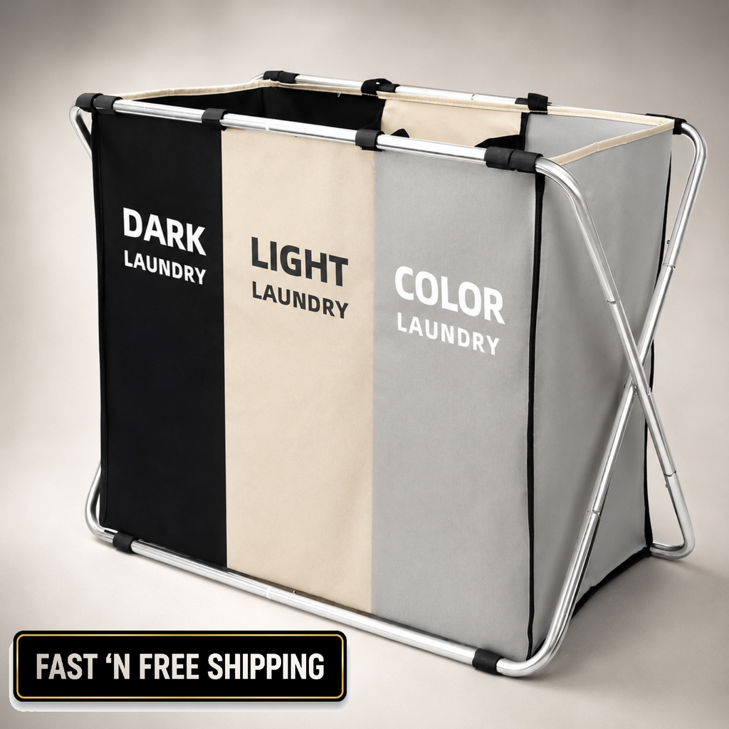 180L Large Laundry Basket, Freestanding Laundry Hamper, Collapsible Tall Clothes