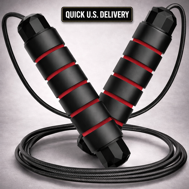 Adjustable Jump Rope Speed Fitness Skipping Rope Ball Bearing Cable