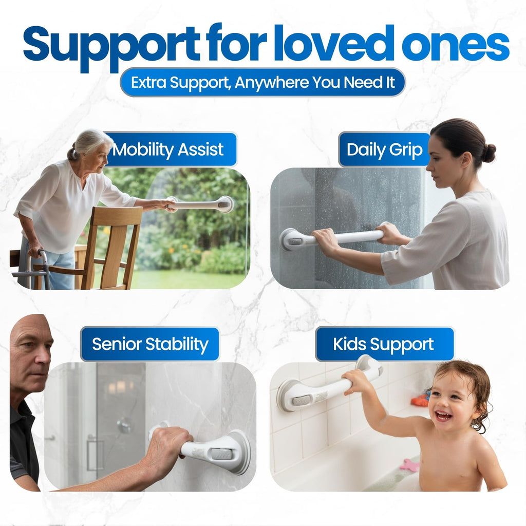 Safe-er-Grip Safe-er-Grip Changing Lifestyles Suction Cup Grab Bars for Bathtubs