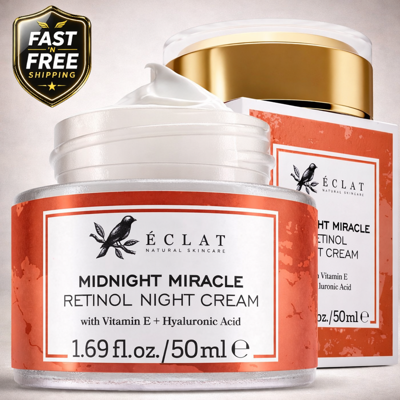 Eclat Skincare Retinol Night Cream Hydrating Anti Aging Face Moisturizer 50ml