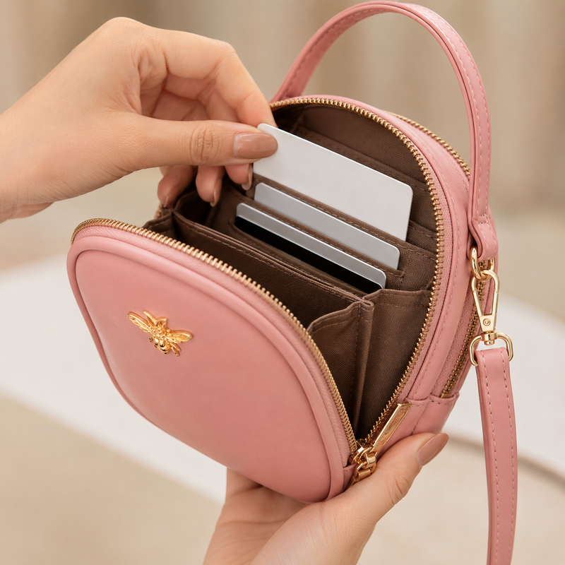 Women Small Crossbody Bag Faux Leather Phone Purse Wallet Messenger Bag