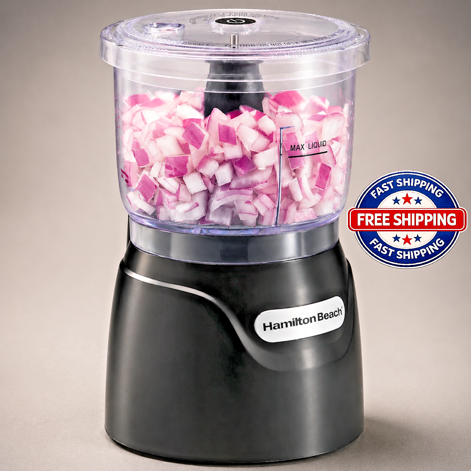 Hamilton Beach Electric Vegetable Chopper & Mini Food Processor 3-Cup, 350 Watts