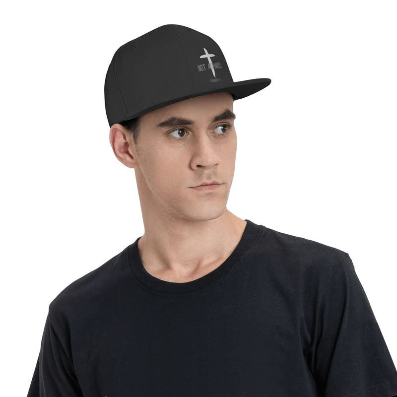 Christian Flat Bill Hat Jesus Cross Snapback Faith Cap Streetwear Daily Use