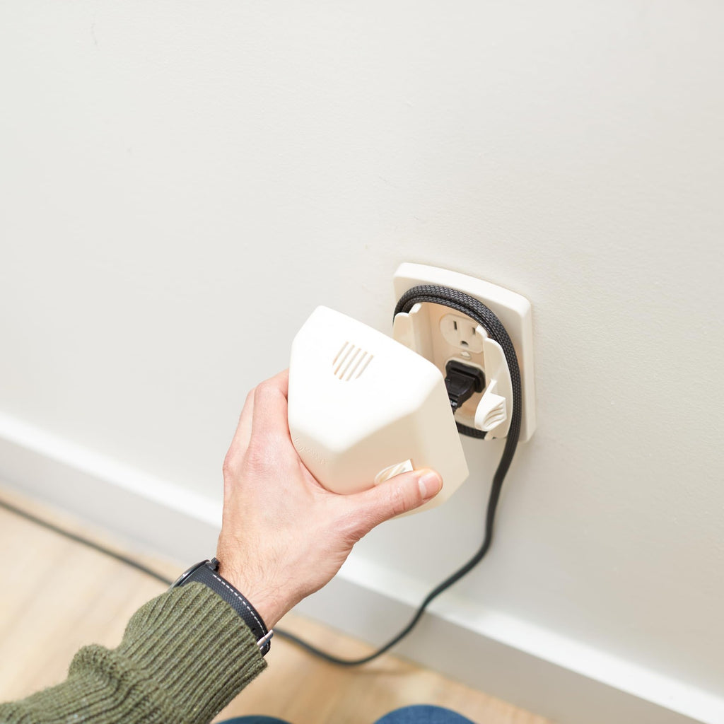 Safety 1st Child Proof Outlet Cover w/ Built-In Cord Shortener for In-Use Outlet