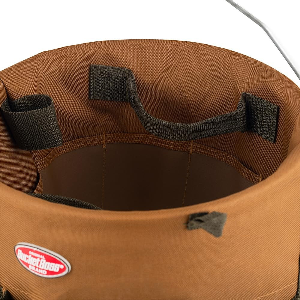 Bucket Boss The Bucketeer Bucket Tool Organizer in Brown Portable Hardware Tools