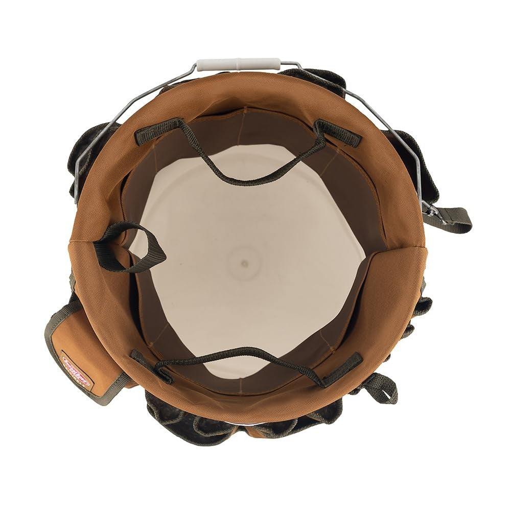 Bucket Boss The Bucketeer Bucket Tool Organizer in Brown Portable Hardware Tools