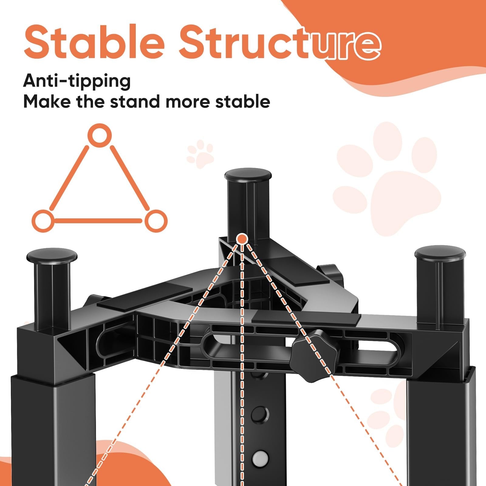 XIAZ Dog Bowl Stand Elevated Food Water Bowl Holder for Large Medium Small Sized