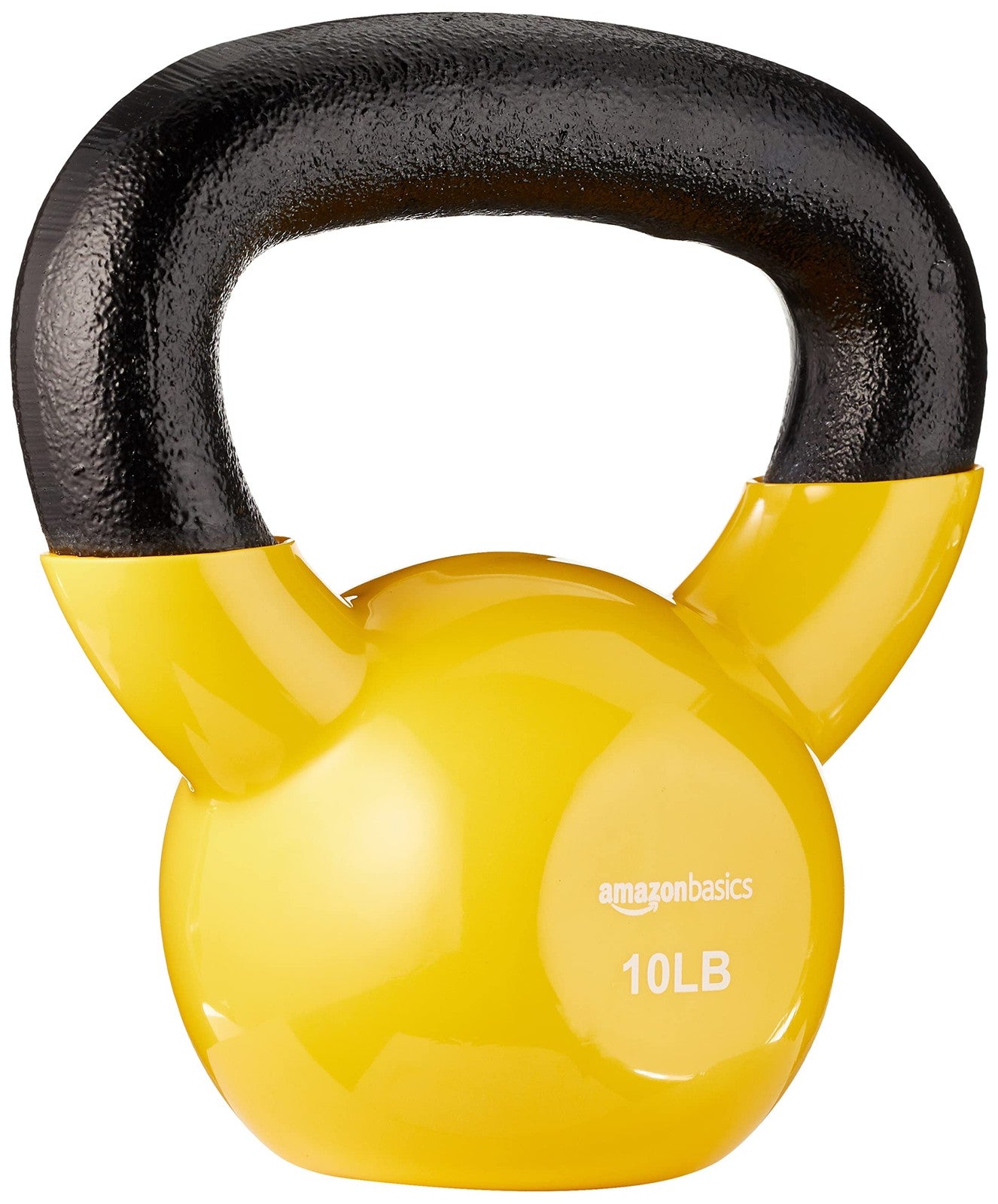 10LB Cast Iron Kettlebell Vinyl Coated Weight for Strength Training