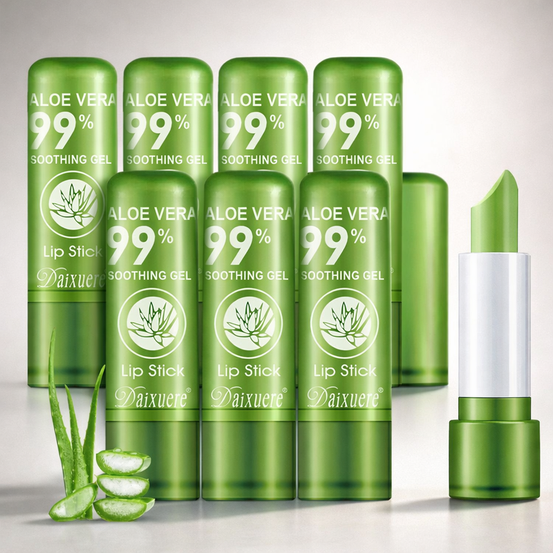 Aloe Vera Color Changing Lipstick Set Moisturizing Long Lasting Lip Balm