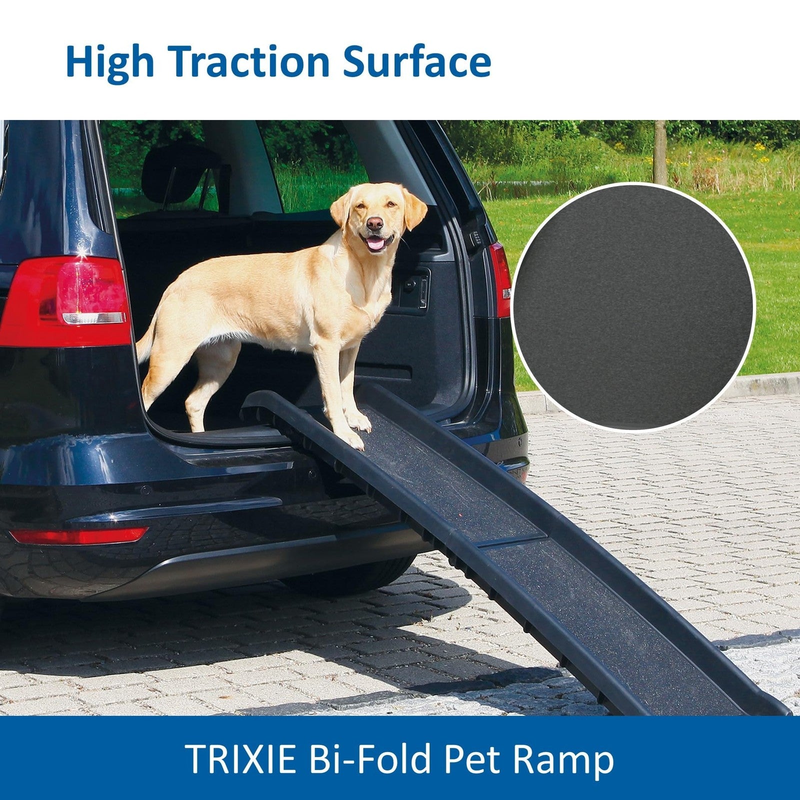 Trixie Folding Dog Ramp with Non-Slip Surfaces - Pet Ramp for Large Cars and SUV
