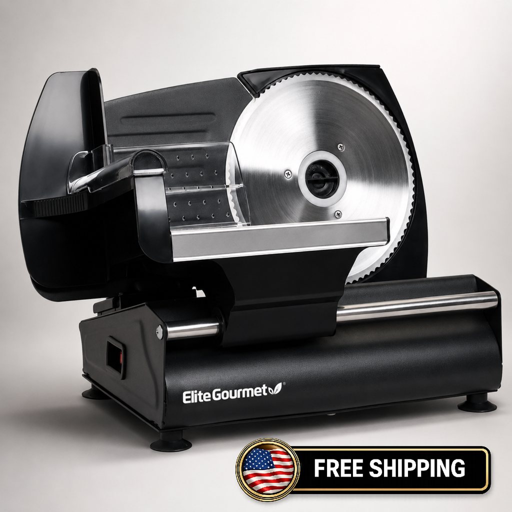 Elite Gourmet EMT-625B Ultimate Precision Electric Deli Food Meat Slicer