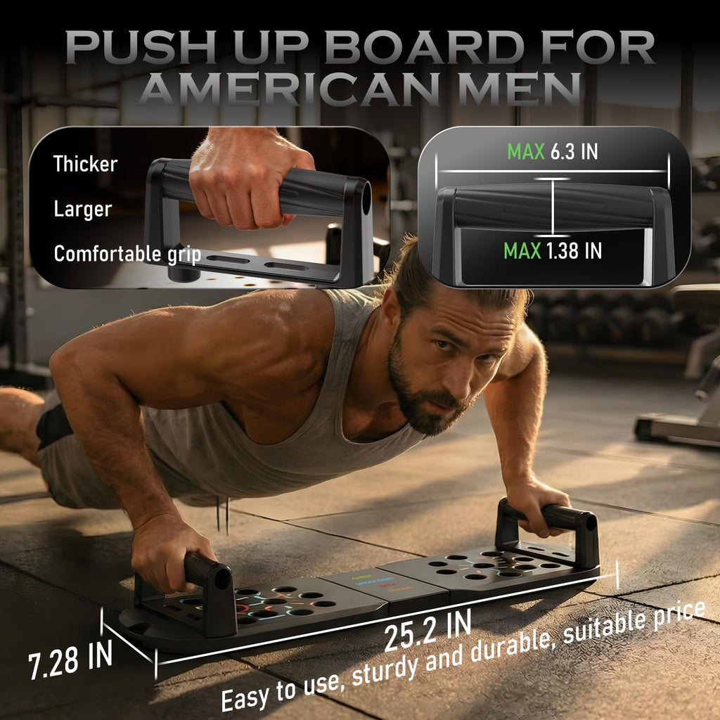20 in 1 Push Up Board System Home Gym Workout Pushup Bars Strength Trainer