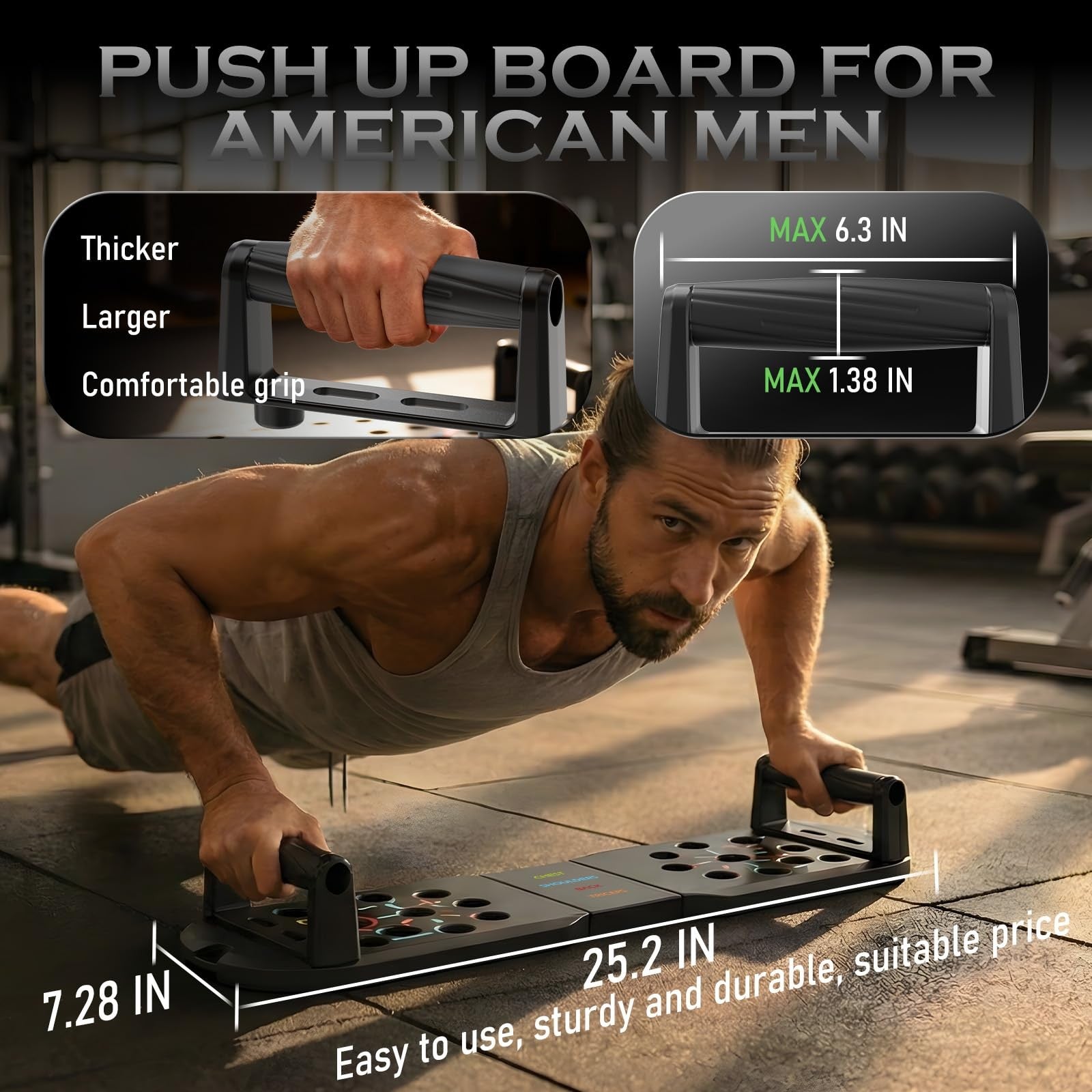 20 in 1 Push Up Board System Home Gym Workout Pushup Bars Strength Trainer