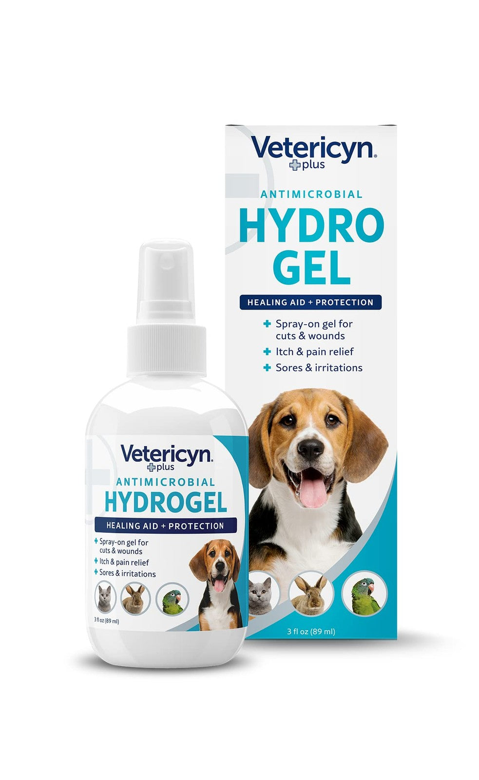 Dog Wound Care Hydrogel Spray 3oz Vetericyn Plus Healing Aid Itchy Skin Relief