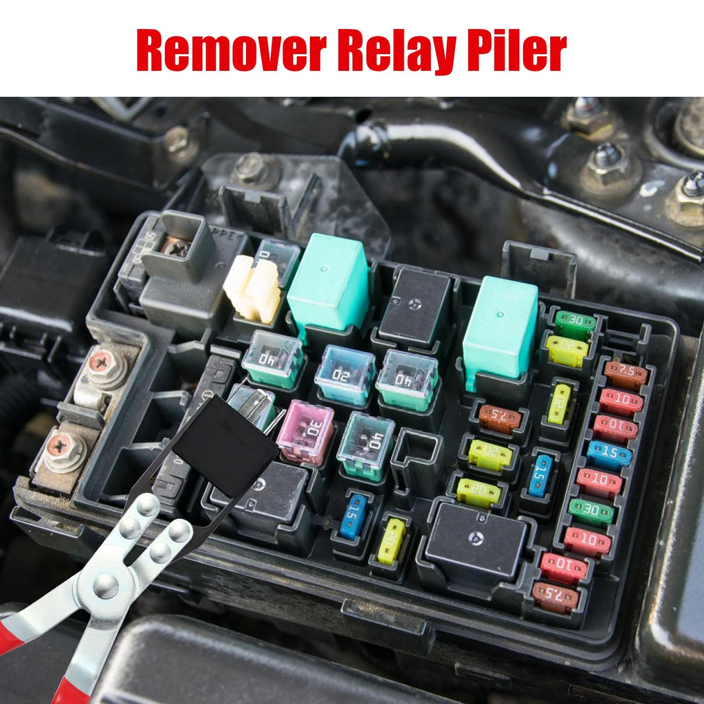 Aleric Relay Puller Pliers and Relay Fuse Remover Tools, 6 Pack, Automobile Fuse