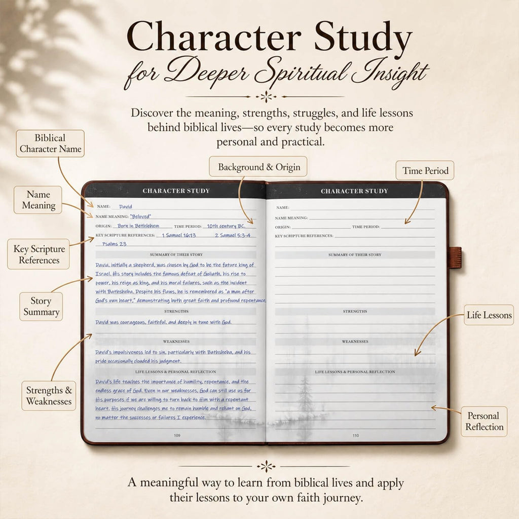 Bible Study Journal Devotional Notebook Prayer Tracker Christian Gift Church