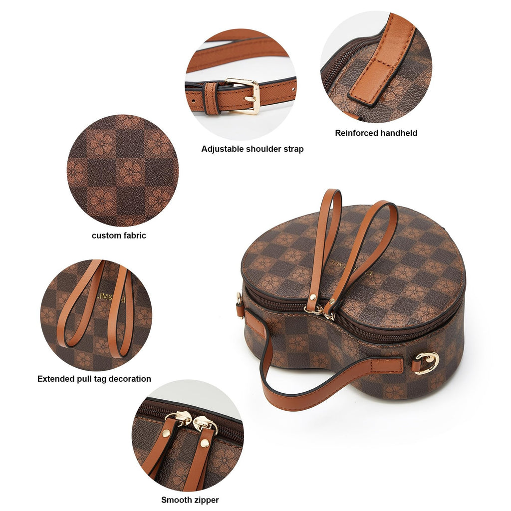 Women Vegan Leather Crossbody Purse Small Shoulder Bag Adjustable Strap
