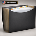 Amazon Basics Accordion File Organizer 13 Pockets 260 Sheet Letter Size Black
