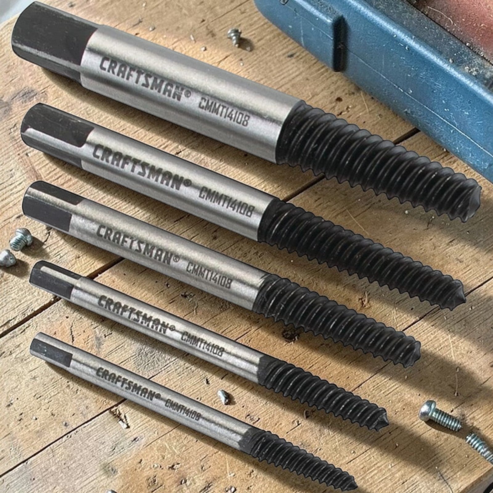 CRAFTSMAN Spiral Screw Extractor Tool Set Removes Broken & Stripped Bolts